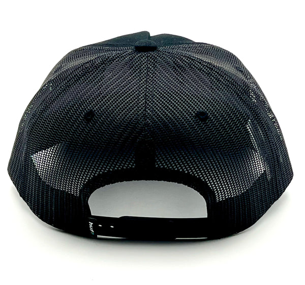 Huf x Thrasher trucker hat Logo Twill Black