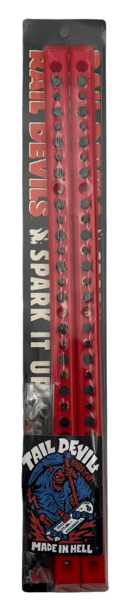 Tail Devil Rail Devils skateboard spark rails - Red