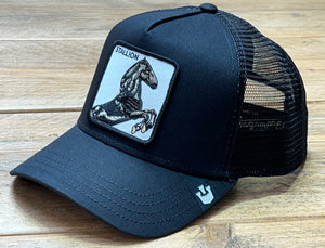 Goorin The Farm trucker cap collection The Stallion Black 1010393-BLK One Size