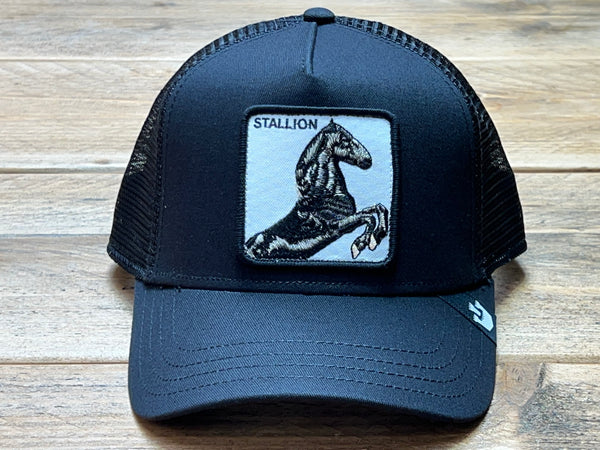 Goorin The Farm trucker cap collection The Stallion Black 1010393-BLK One Size