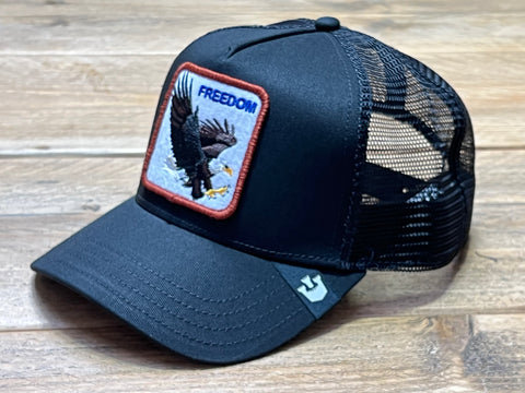 Goorin The Farm Trucker Cap The Freedom Black 1010384-BLK One Size