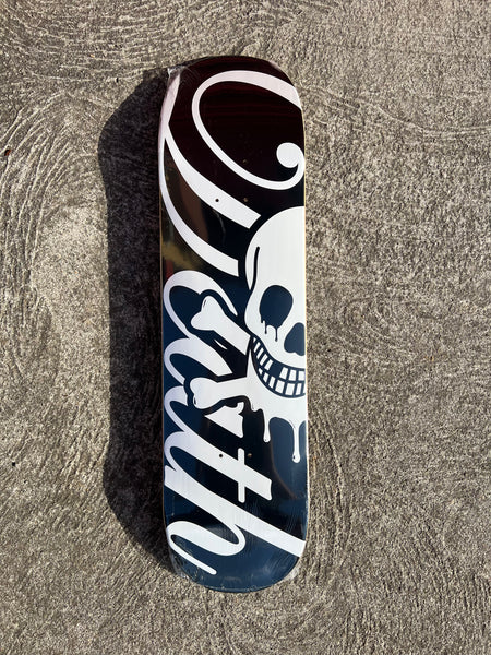 Death Skateboards ‘Script’ Popsicle2 Black/White 8.25″