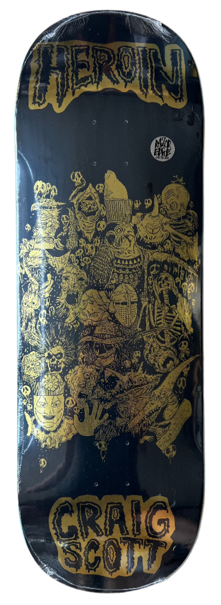 Heroin Skateboard Deck Craig Questions Allegory of Fear 10"