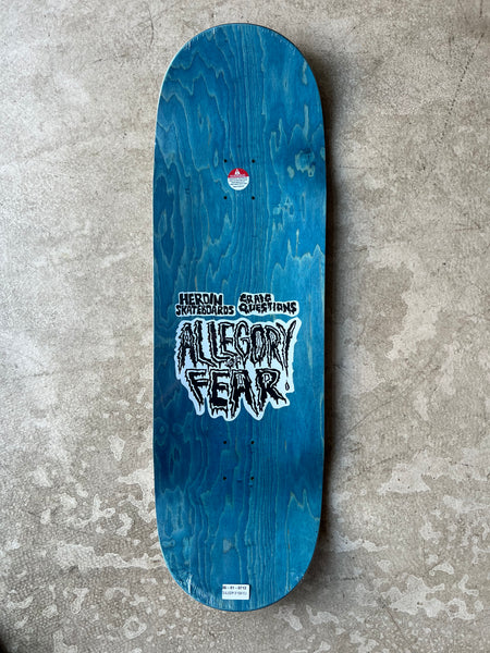 Heroin Skateboard Deck Craig Questions Allegory of Fear 10"