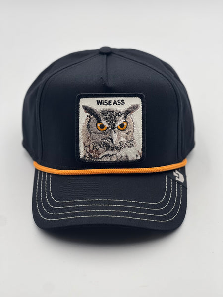 Goorin The Farm trucker cap collection - Wise Owl Black 1011257 One Size