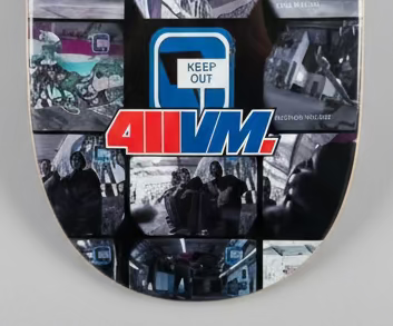 411VM skateboard deck Private Property Grabs EX7 8.25"