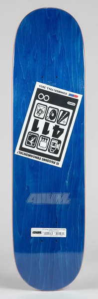 411VM skateboard deck Private Property Grabs EX7 8.25"