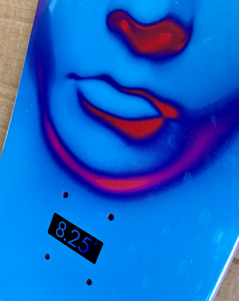 Opera skateboard deck Face EX7 Blue Holographic 8.25"