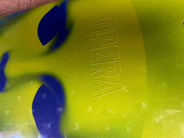 Opera skateboard deck Face EX7 Yellow Holographic 8.5"