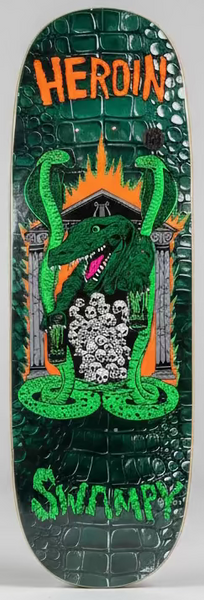Heroin skateboard deck Swampy Knock off 10.6"