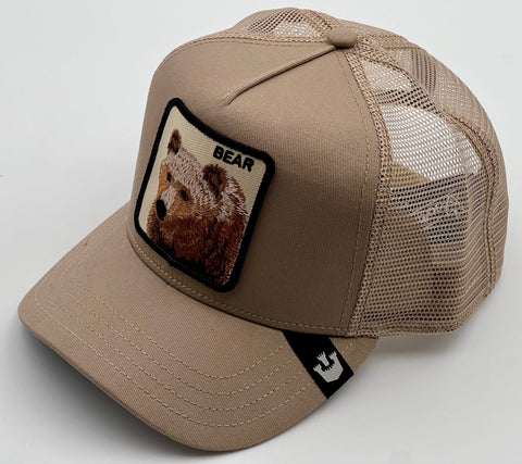 Goorin The Farm Trucker cap collection - The Bear Khaki 1010448 One Size