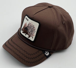Goorin The Farm trucker cap collection - Porcupine 100 Dark Brown 1011134 One Size