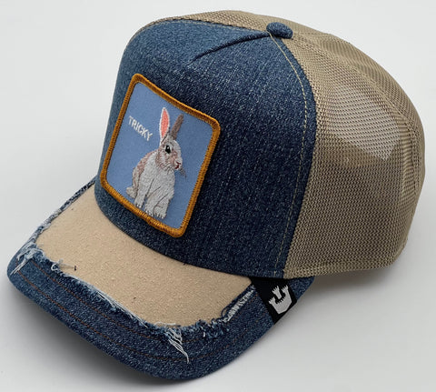 Goorin The Farm trucker cap collection - Silky Rabbit Denim 1011280 One Size