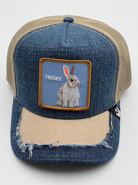 Goorin The Farm trucker cap collection - Silky Rabbit Denim 1011280 One Size