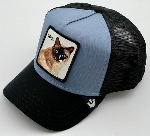 Goorin The Farm Trucker cap collection - V2 Cool Cat Slate 1011438 One Size