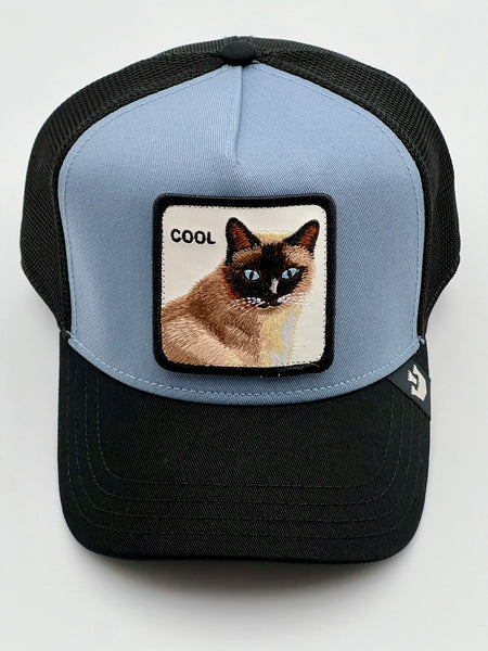 Goorin The Farm Trucker cap collection - V2 Cool Cat Slate 1011438 One Size