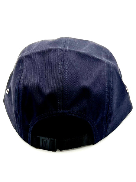West French Five panel cap skate shop Mumbles Navy - one size