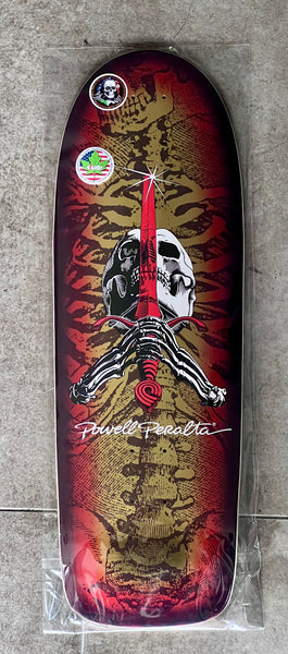Powell Peralta skateboard deck Ray Rodriguez OG Skull & Sword 12' Gold 10"