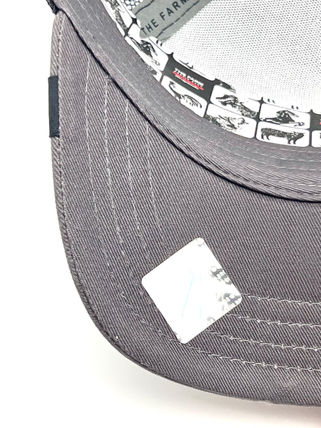 Goorin The Farm trucker cap collection Lone Wolf White Charcoal 1010389 One Size
