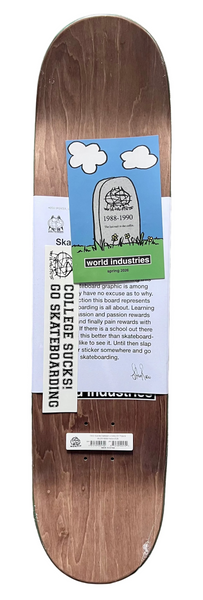 World Industries skateboard deck University popsicle 8.25"