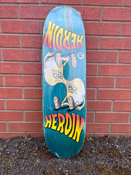 Heroin skateboard deck Merged Egg 8.88"