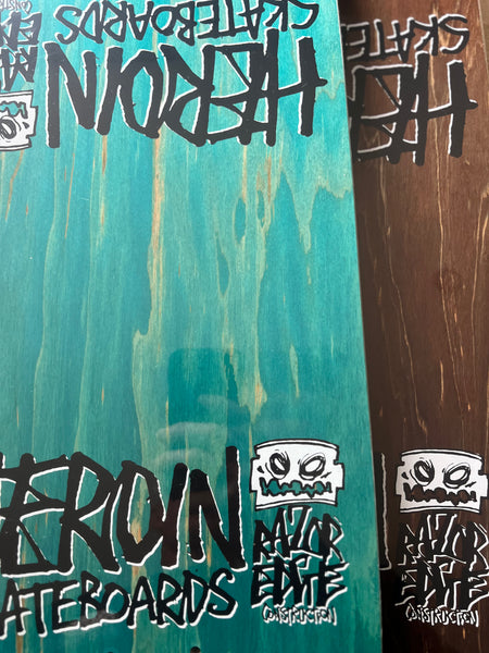 Heroin skateboard deck Merged Egg 8.88"