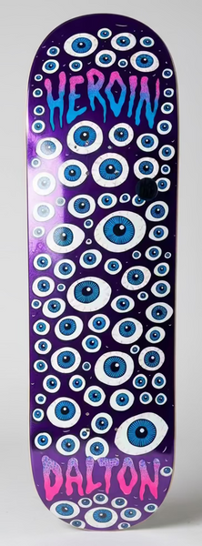 Heroin skateboard deck Dern Eyes 8.625"