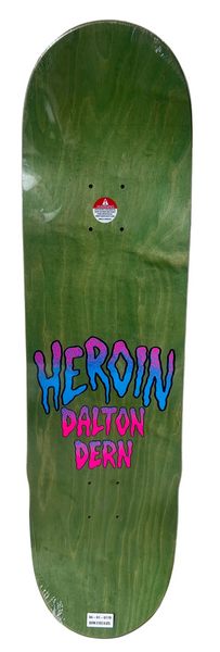 Heroin skateboard deck Dern Eyes 8.625"