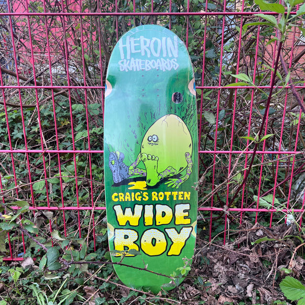 Heroin skateboard deck Craig's Rotten Wide Boy 10.75"