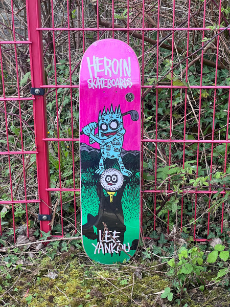 Heroin skateboard deck Lee Yankou Golf Imp 8.25"