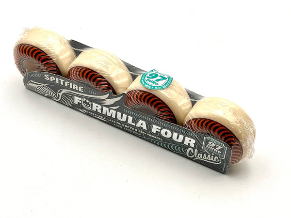 Spitfire Formula Four Classic Wheels – 53mm 97A (Natural) Pack of 4