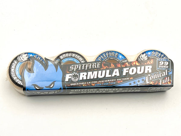 Spitfire skateboard wheels Formula Four Conical Full Wheels 99A 53mm (Pack of 4)