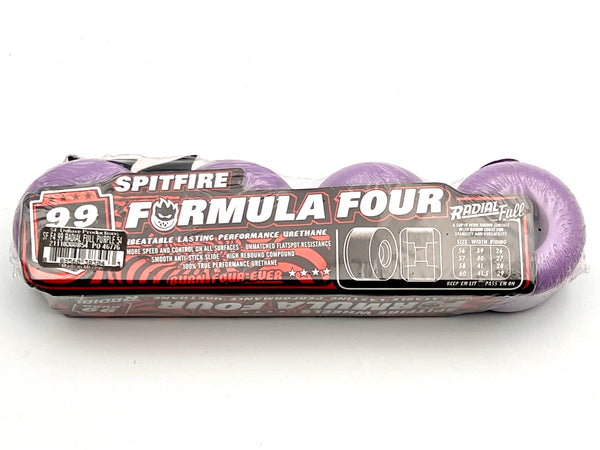 Spitfire skateboard wheels Formula Four Team Colors Radial Full 99A 54mm (Pack of 4)