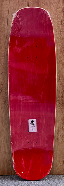 Death skateboard deck White OG Skull 9"