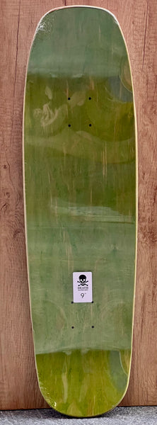 Death skateboard deck White OG Skull 9"