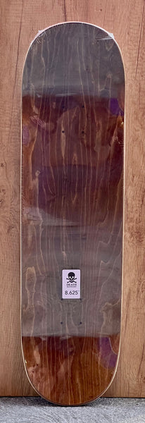 Death skateboard deck White OG Skull 8.625"