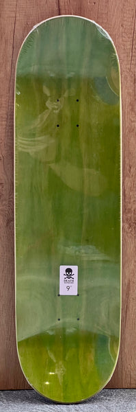 Death skateboard deck Black OG Skull 9"