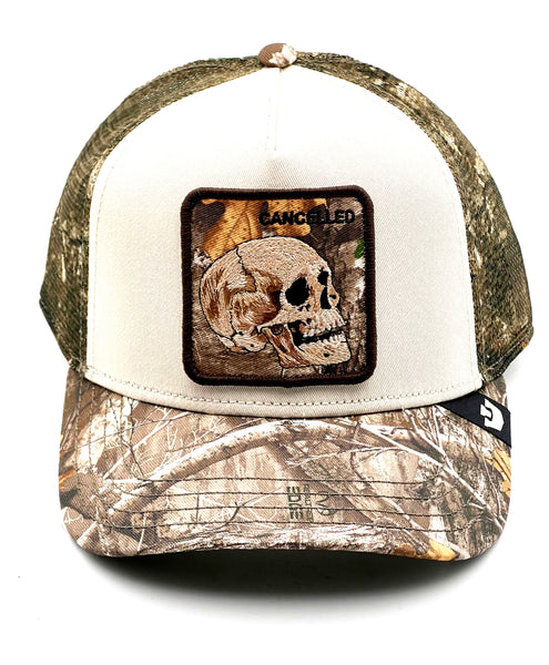 Goorin Bros trucker cap Realtree Edge Cancelled Skull Camouflage