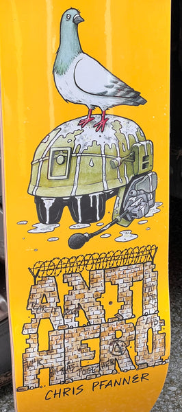 Anti Hero skateboard deck Pfanner Liberdad Yellow 8.25"