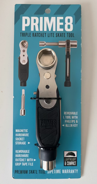 Prime8 skateboard tool Triple Ratchet Lite Black