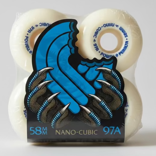 Powell Peralta skateboard wheels Dragon AA Nano Cubic 97A 58mm (Pack of 4)