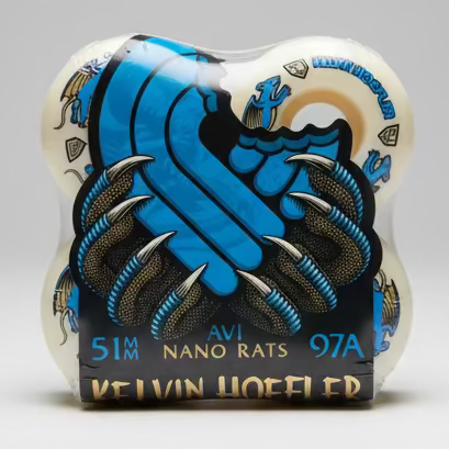 Powell Peralta skateboard wheels Dragon Formula Nano Rat Pro Series Kelvin Hoefler 97A 51mm (Pack of 4)