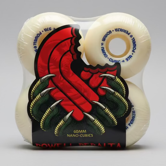 Powell Peralta skateboard wheels Dragon AA Nano Cubic 97A 60mm (Pack of 4)