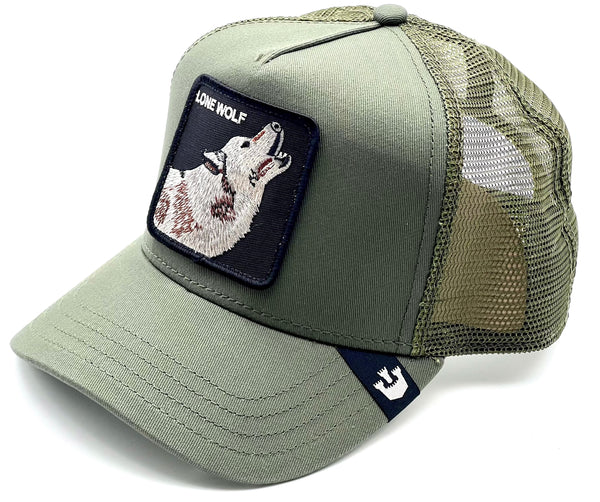 Goorin The Farm trucker cap collection The Lone Wolf Olive 1010389-OLI  One Size
