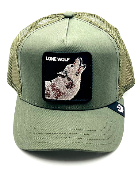 Goorin The Farm trucker cap collection The Lone Wolf Olive 1010389-OLI  One Size
