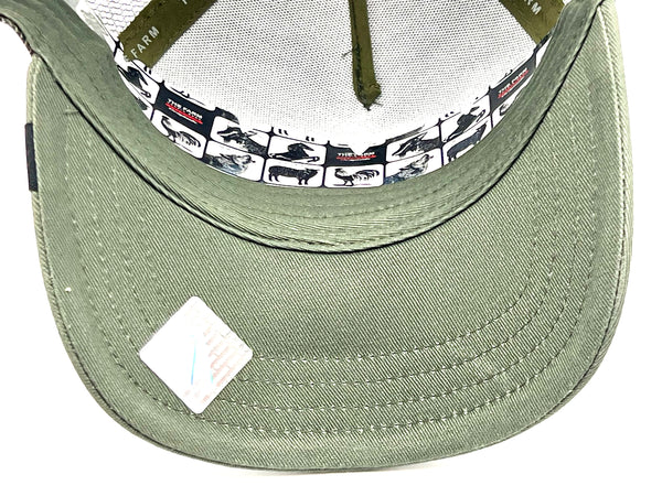 Goorin The Farm trucker cap collection The Lone Wolf Olive 1010389-OLI  One Size