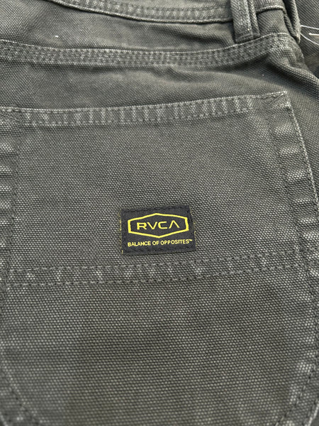 RVCA Stella Maxwell Ballin Chain Women's Trousers 26" SAMPLE Washed Black