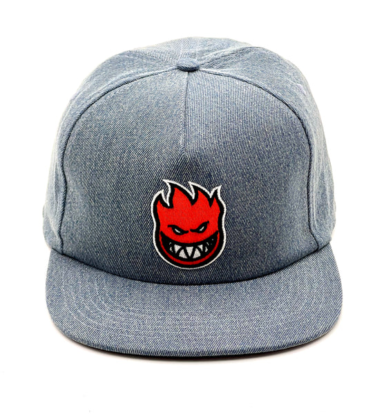 Spitfire snapback cap Bighead Fill Washed Denim / Red