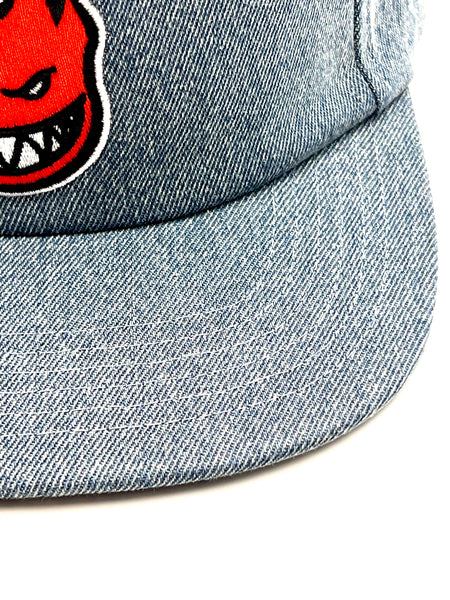 Spitfire snapback cap Bighead Fill Washed Denim / Red