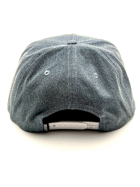 Spitfire snapback cap Bighead Fill Washed Denim / Red
